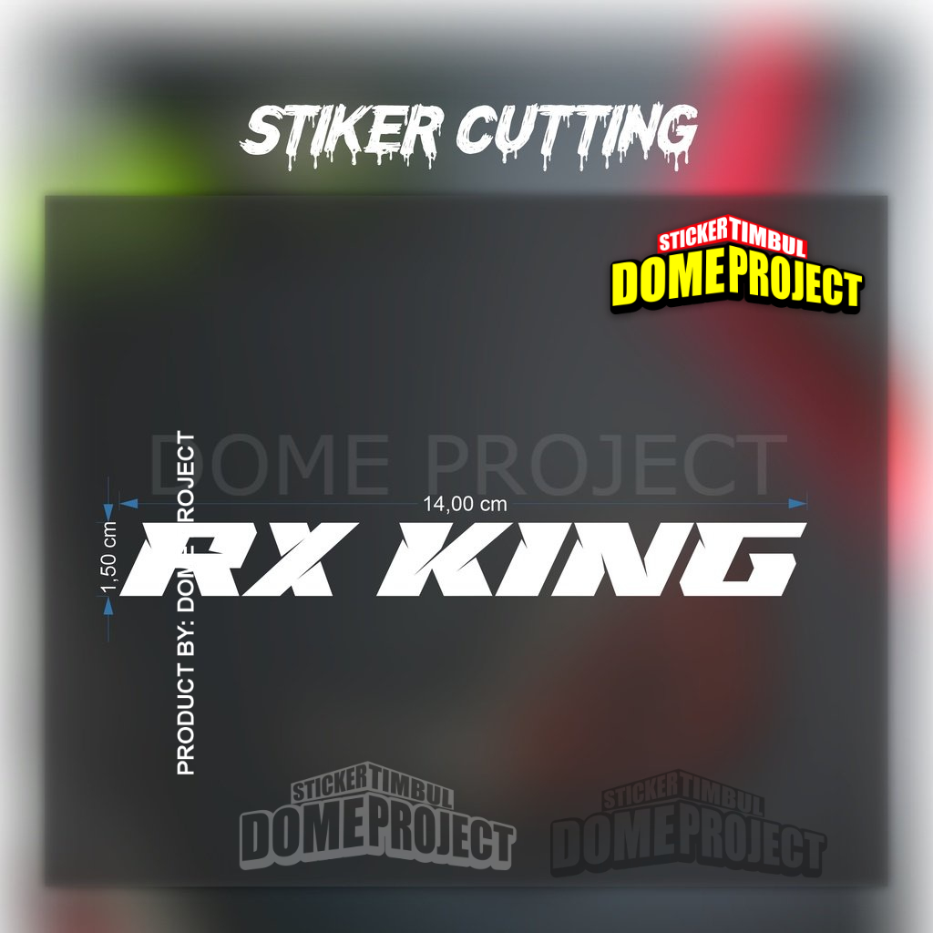 Stiker RX King Stiker Cutting Motor