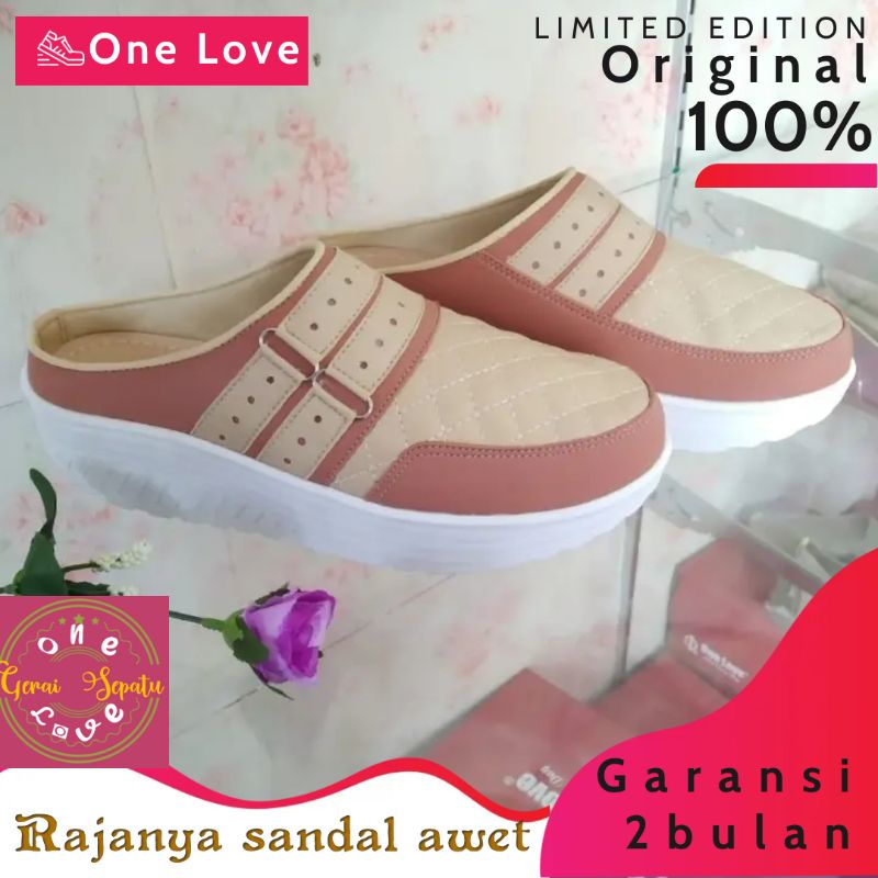 wedges sandal sendal sandals selop wedges hak  wanita cewek casual trendy murah original one love 92