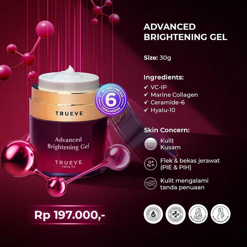 TRUEVE Advanced Brightening Moisturizing Gel