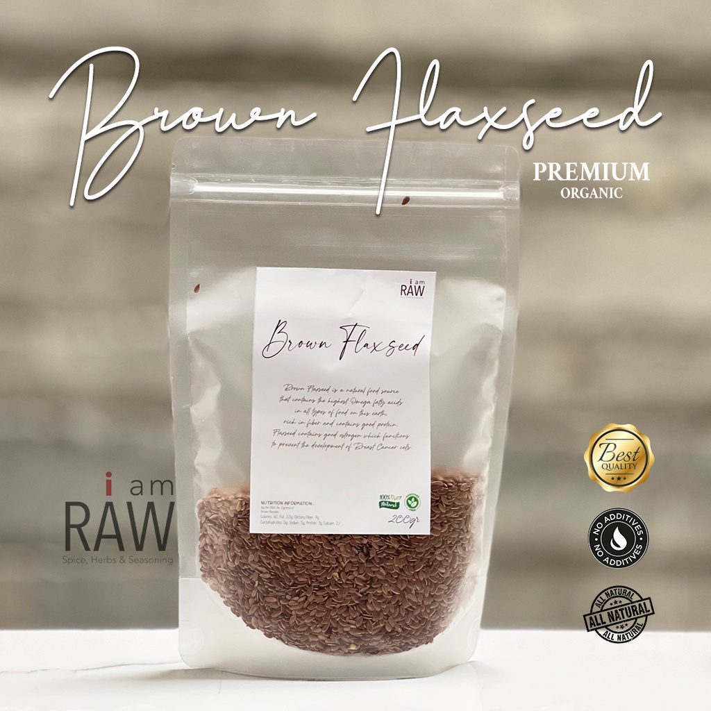 

IAM RAW BROWN FLAXSEED PREMIUM | NATURAL BROWN FLAXSEED