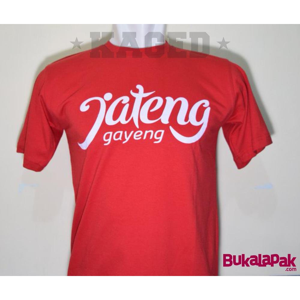 Kaos Jateng Gayeng Jawa Tengah Komunitas Orang Jawa Cah Semarang Merah