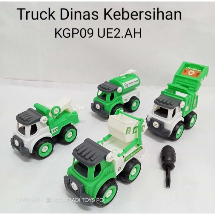 KGP 08 / KGP 09 / KGP 10 - Mainan Truk Konstruksi isi 4 PC Mekanik Cilik set KGP08 / KGP09 / KGP10