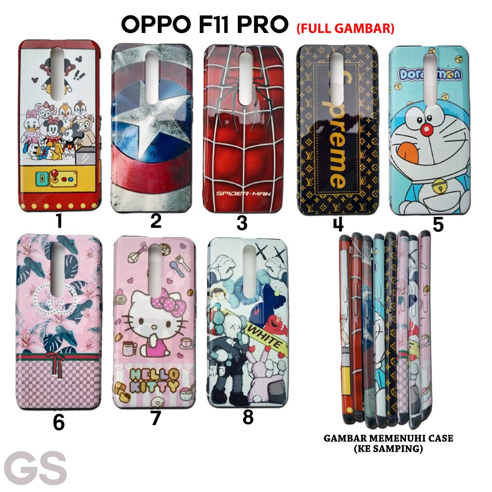 CASE HARDCASE OPPO F11 PRO Full Print Gambar Karakter Case Full Gambar