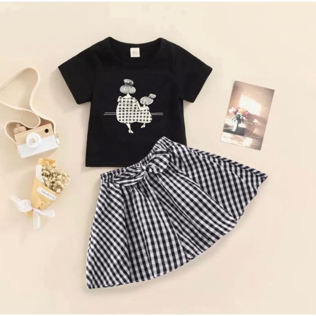 PROMO SETELAN ANAK PEREMPUAN/ SETELAN BAJU BAYI ANAK TRENDY TERBARU MOTIF TWO GIRLS SIZE 1-5 TAHUN BAHAN KATUN PREMIUM TERLARIS TERMURAH/ SETELAN BAJU BAYI ANAK TRENDY PEREMPUAN/ SETELAN BAJU BAYI ANAK TRENDY CEWEK/ SETELAN BAJU BAYI ANAK TRENDY CEWE