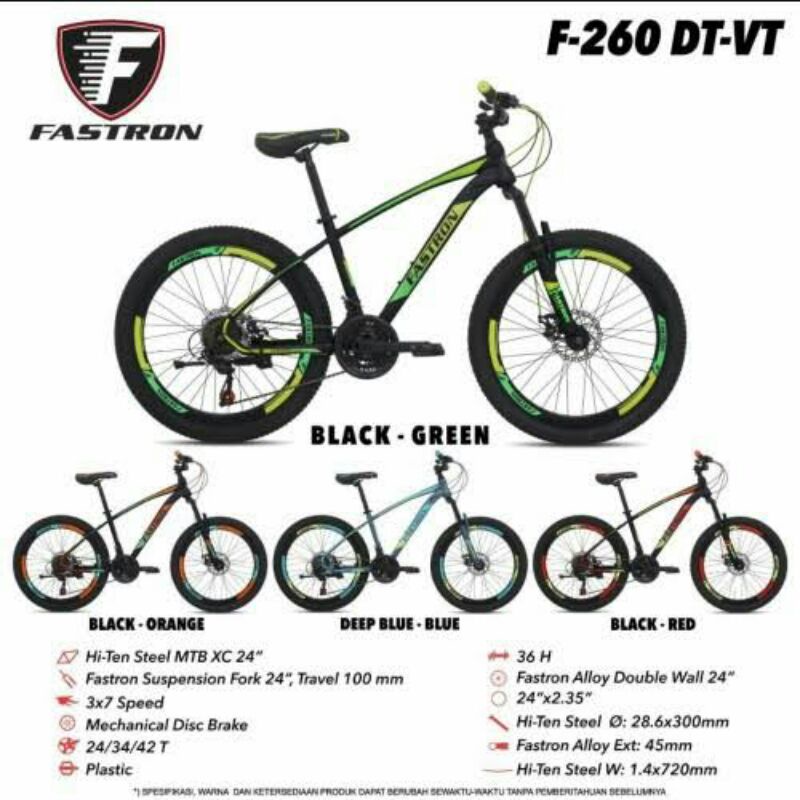 Sepeda Gunung / MTB 24 Fastron F260 DT VT