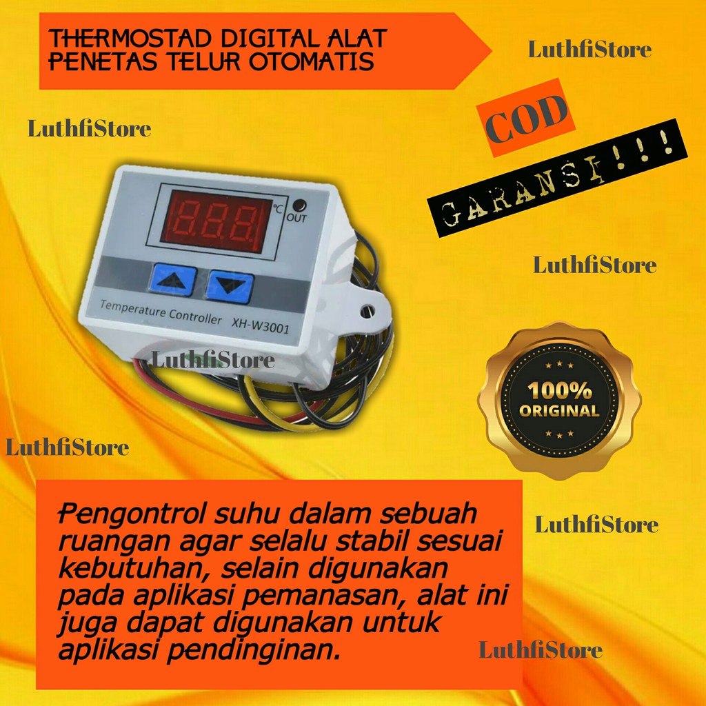 Thermostad Digital mesin tetas Telur AC 220 termostat pengatur suhu panas dingin alat penetas otomat