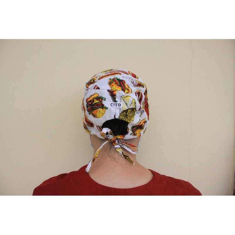 Head cap / head cap medis motif / surgical cap / topi dokter / topi operasi / topi perawat