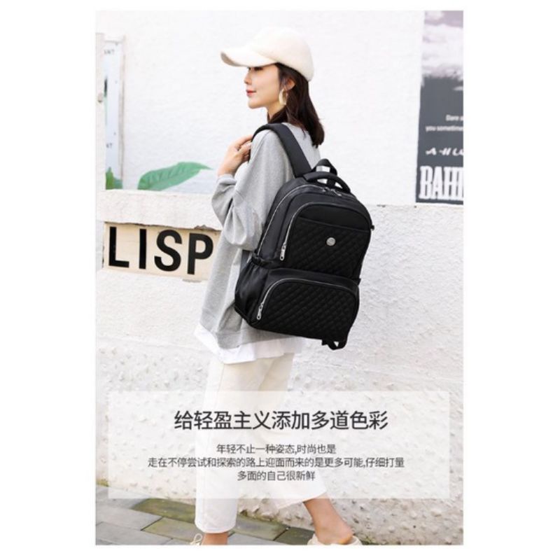 Original Tas Ransel Chibao Laptop JUMBO KOREA 15 Inch + Dompet Terbaru Import Best Seller