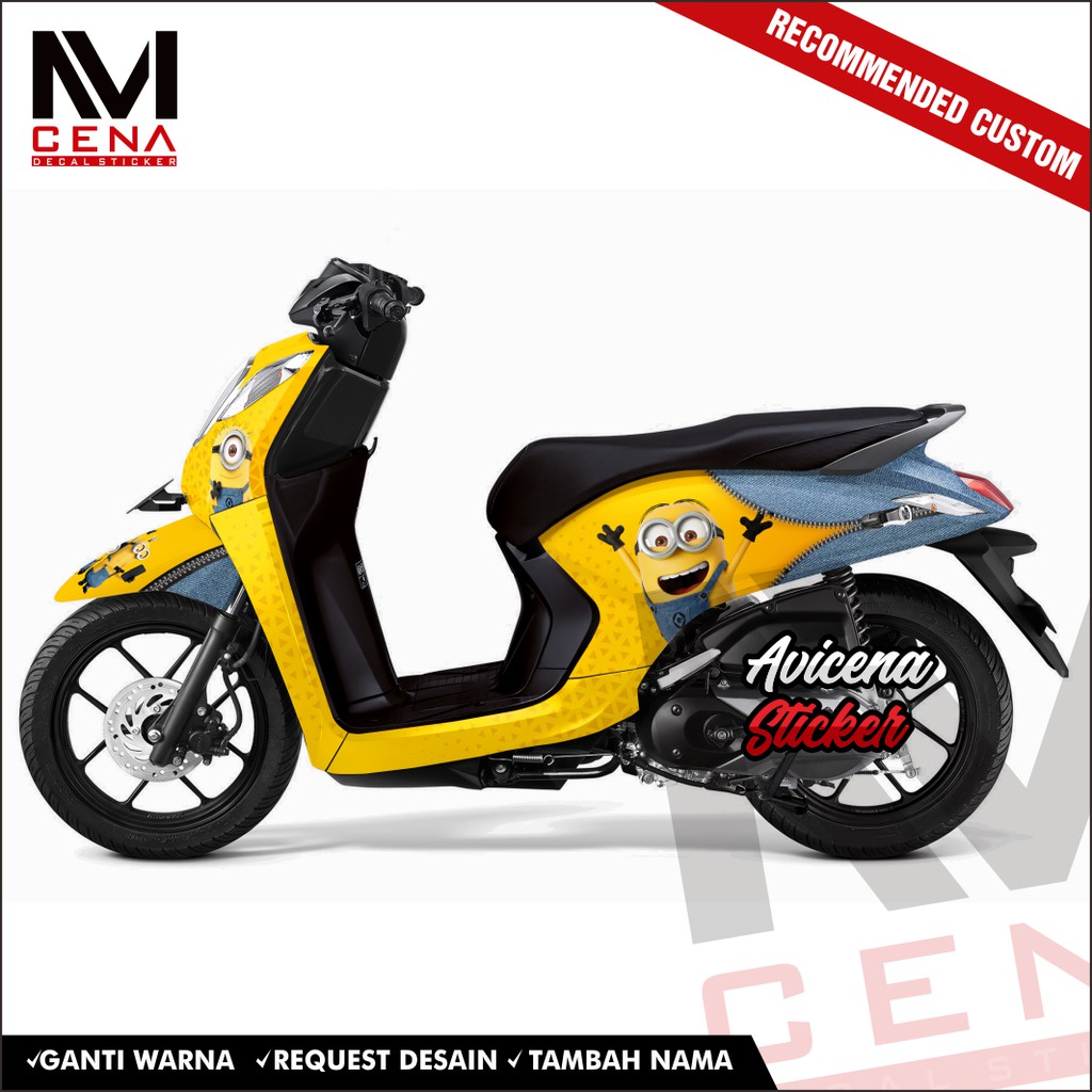 Sticker Decal Honda Genio Decal Sticker Genio Sticker Striping Decal Genio Full Body minion