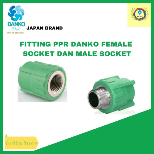 FITTING PIPA PPR SOCKET MALE FEMALE/SOK DRAT DALAM LUAR 1/2-2 INCH