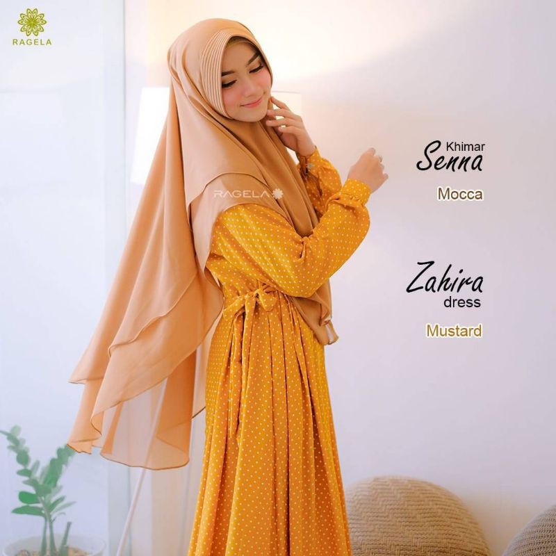 zahira dress gamis wolycrepe ragela