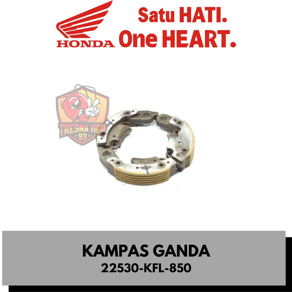 22530-KFL-850 KAMPAS KOPLING GANDA SUPRA FIT LEGENDA & REVO ORIGINAL | WEIGHTSET PRIM CLUTCH 22530KF