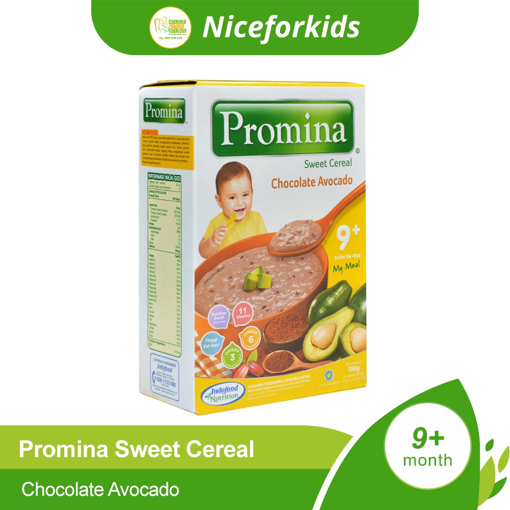 Promina Sweet Cereal 9+ / Bubur Sereal Bayi 9 Bulan Keatas 100Gr