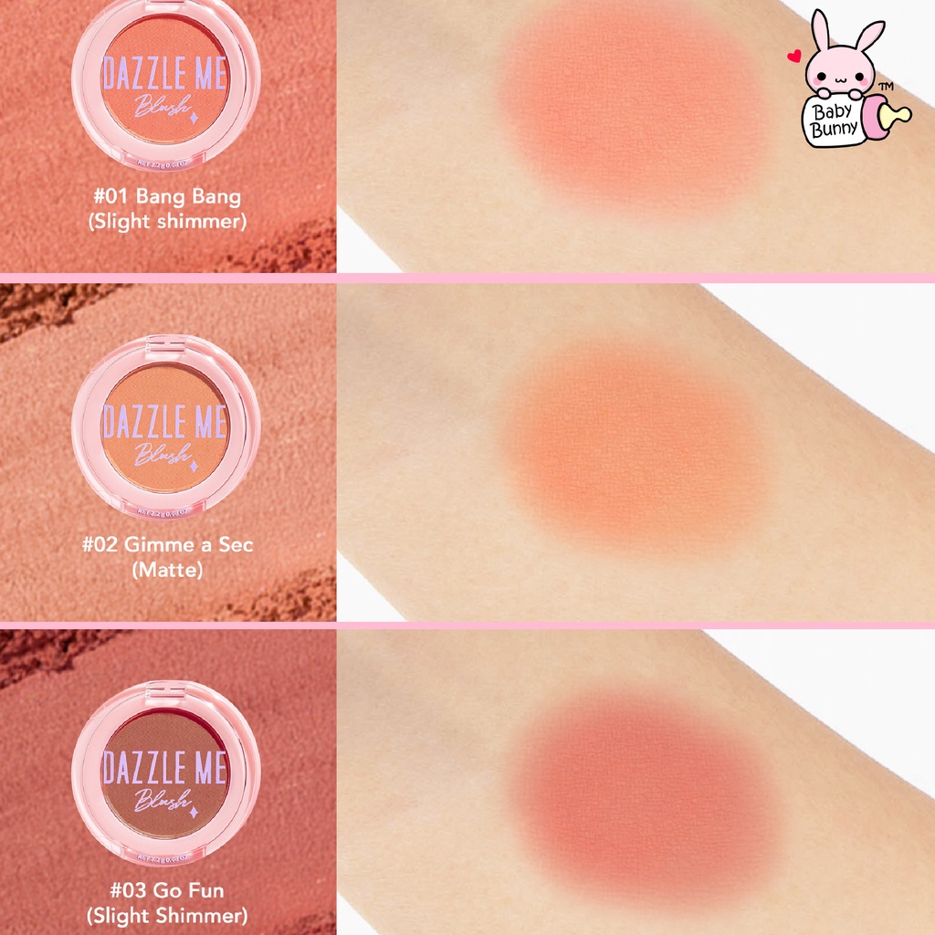 ❤ BELIA ❤ DAZZLE ME Sweet Girl Blush On | Long Lasting High Pigmented Powder Blush On | BPOM