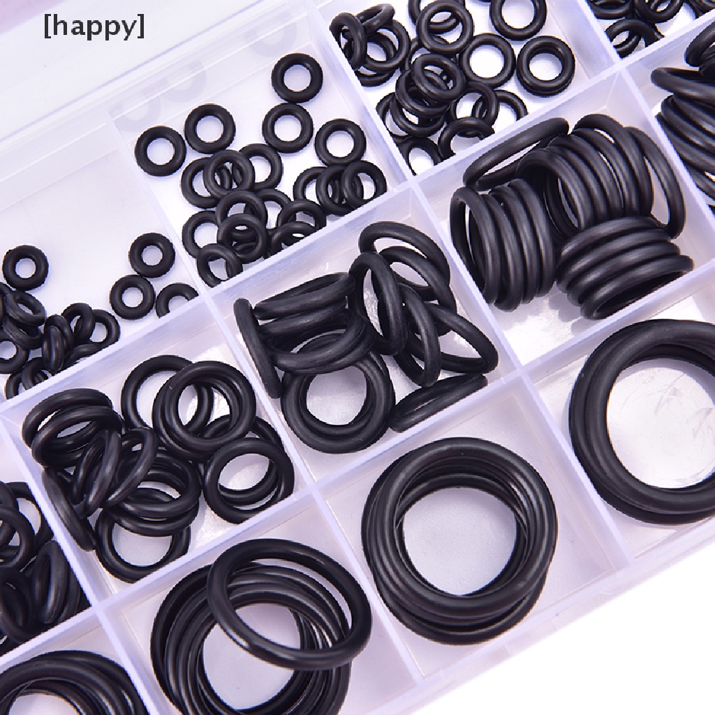 200 Pcs / Set Kit O-Ring Karet Hidrolock Penyegelan Gasket Washer