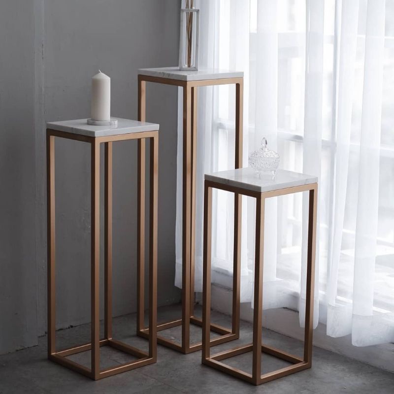 NICOLE | Set Side Table / Meja Kecil Marmer 3 Unit - Side Table