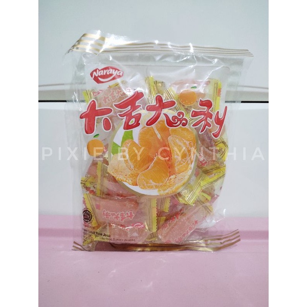 

NARAYA ORANGE JELLY 500 GRAM bag 1'S