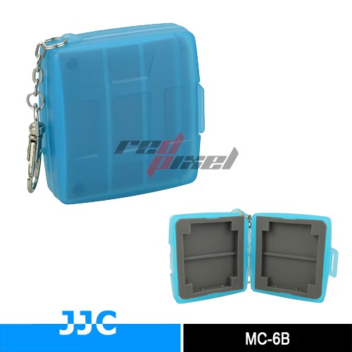 JJC MC-6B ~ MOMORY CARD CASE SMALL, Memory Card Case fits 4 x SD, 2 x CF Cards