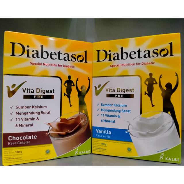 

Diabetasol cokelat dan vanila 180gr