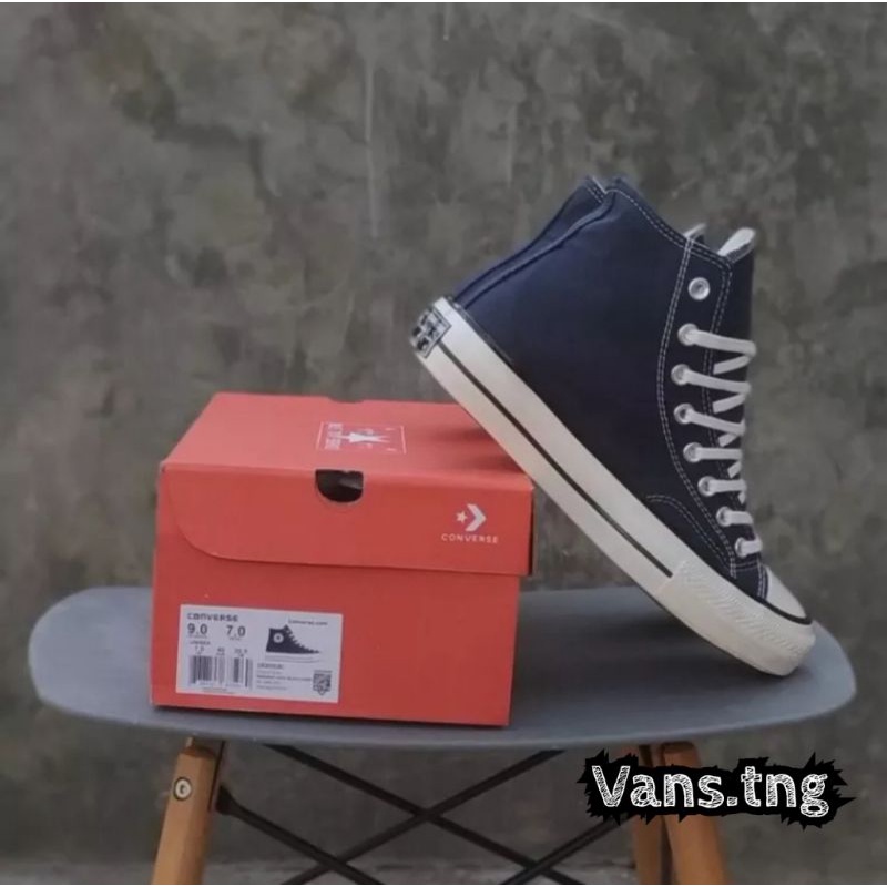 SEPATU CONVERSE 70S HI NAVY Obsidian Premium /Converse 70s Biru Navy Terlaris /Converse 70s Navy termurah