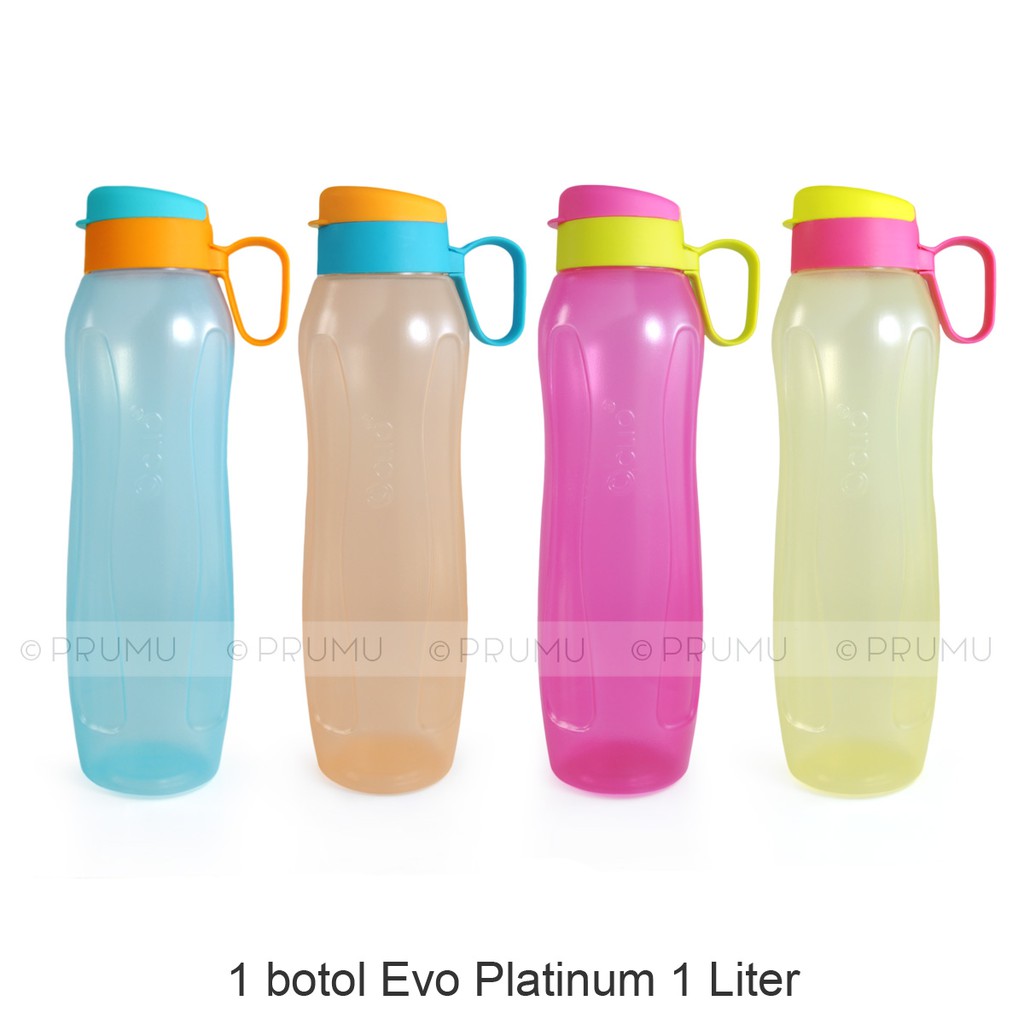 Botol Minum 1 Liter - Botol Minum Plastik - Souvenir - Hadiah - Evo Platinum 1L