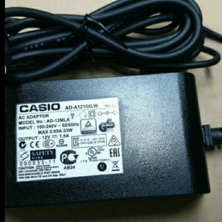 Power Adaptor CASIO AD-A12150LW Piano casio CDP-120 CDP 230R/CTK7200