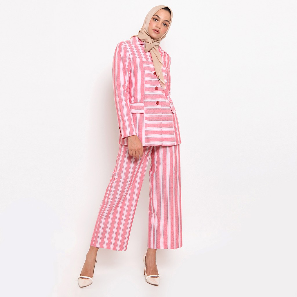 KLA by Itang Yunasz - Setelan Blazer Clara Red