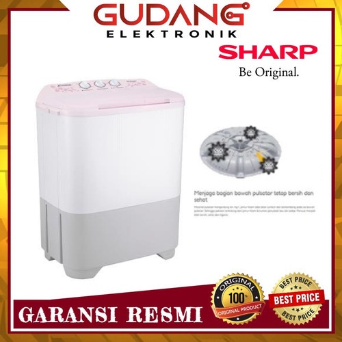 MESIN CUCI 2 TABUNG SHARP EST-70MW TWIN TUB SHARP EST 70 MW