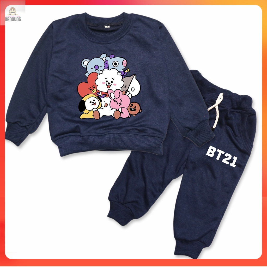 BARANGSAE - Setelan Anak Jogger BT21 - Baju Setelan Anak BT21