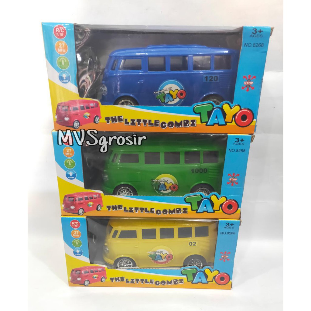 MVSGROSIR RC TAYO BUS VOLKSWAGEN 8268 SKALA 18  REMOTE CONTROL BUS ISI 3PCS