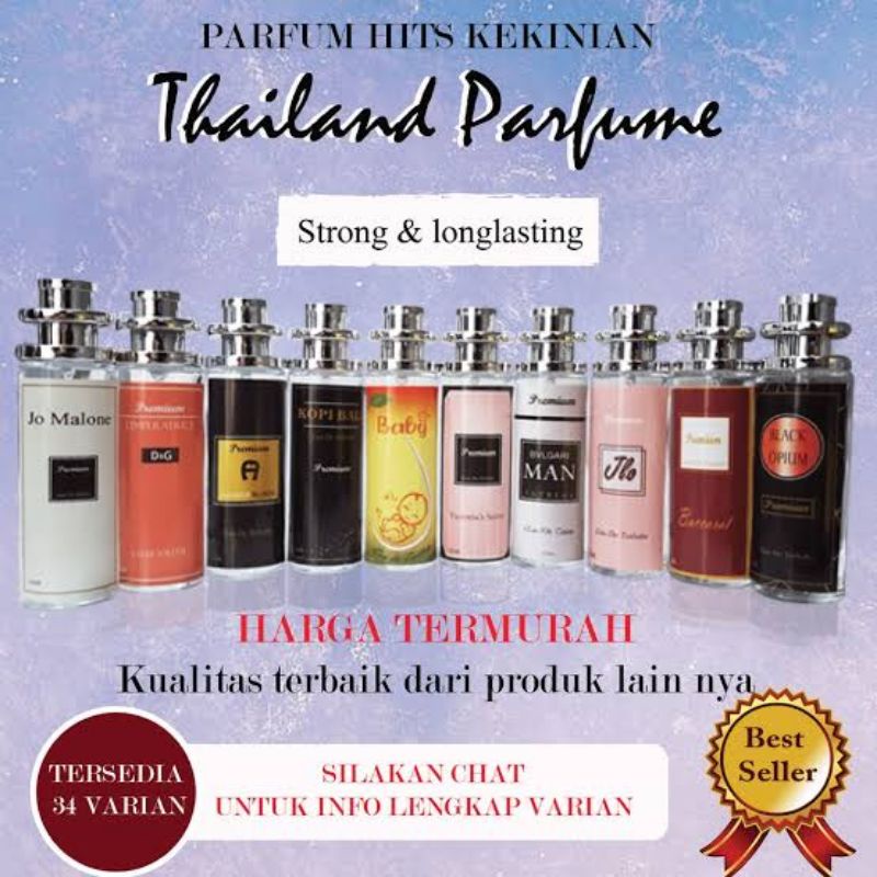 L1 Parfum Thailand Unisex 35ML | Body Mist Spray Men Women Cewek Cowok Pria Wanita | Body Collonge