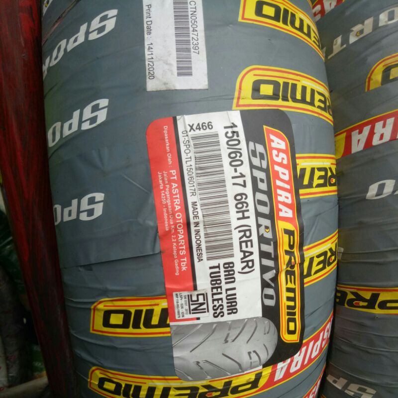 Ban aspira premio 150 / 60 - 17