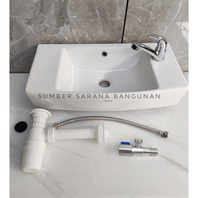 Wastafel TOTO Set Komplit / Westafel Cuci Tangan