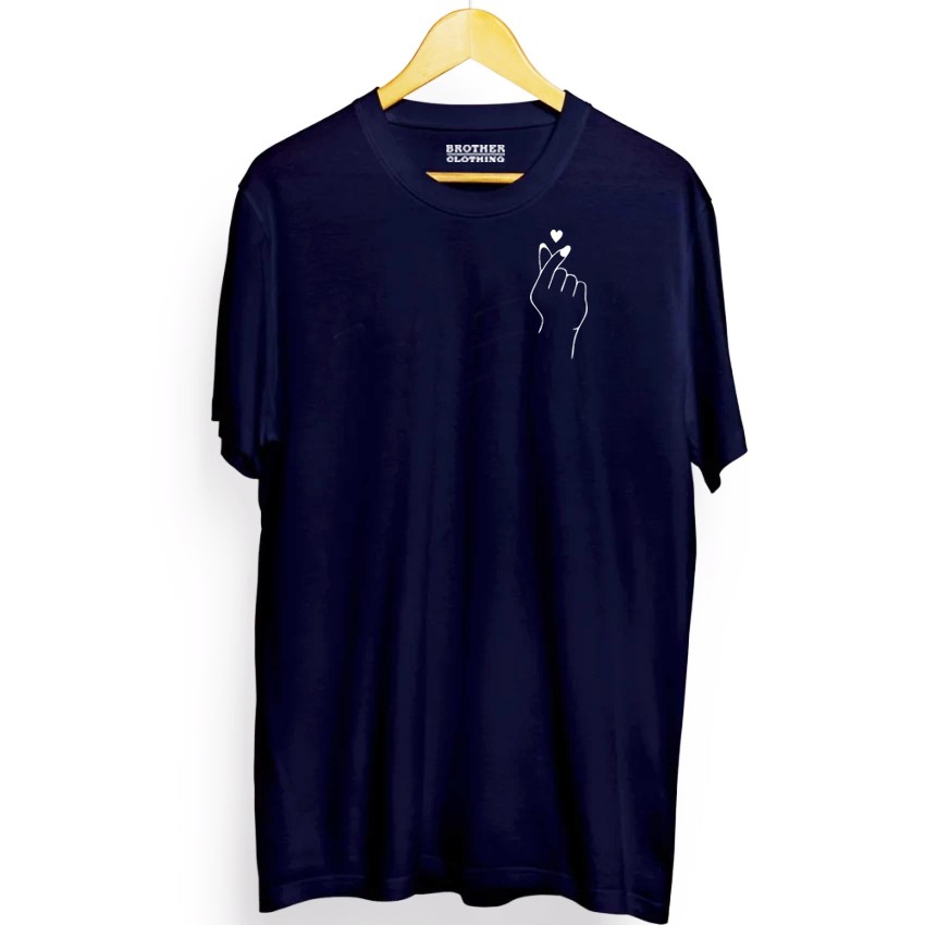 Kaos Distro Touch Heart White Premium