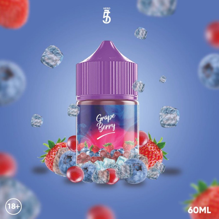 LIQUID 60ML GRAPE BERRY RASA ANGGUR ENAK