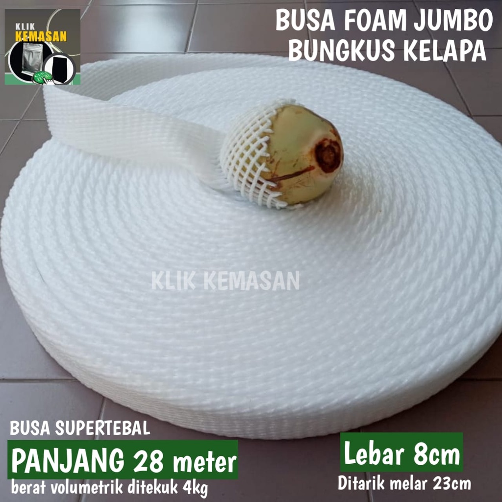 BUSA FOAM NET JUMBO BUNGKUS BUAH KELAPA PEPAYA JARING BUAH POLYNET