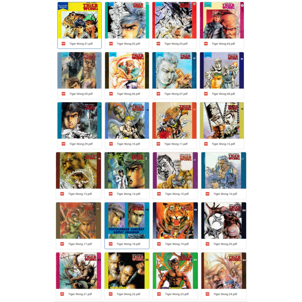 Majalah Komik Digital Ebook TIGER WONG Lengkap 1-96 High Resolution