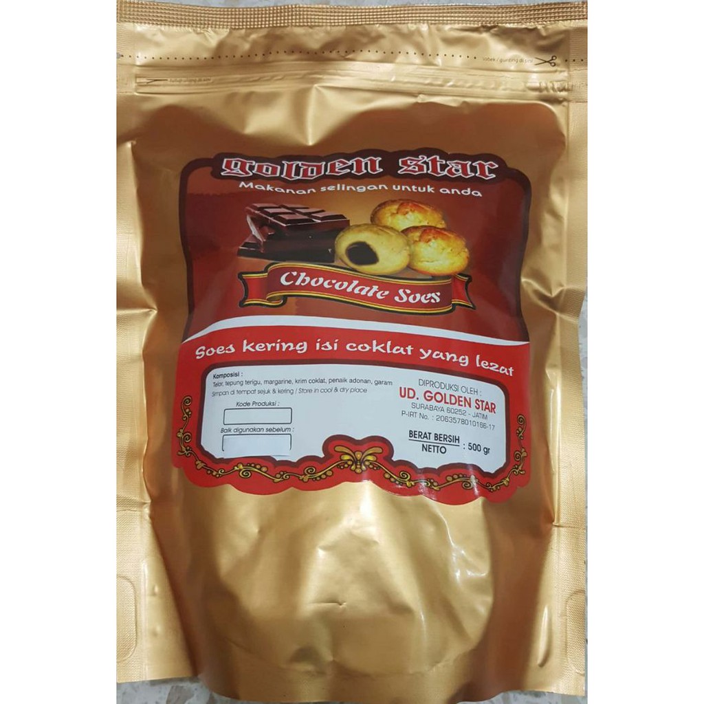 

kue soes kering Coklat