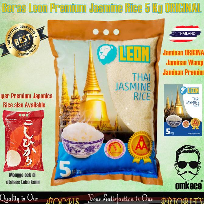 

Promo Awal tahun Beras Jasmine Rice Premium Super Leon Pulen dan Wangi ORI Thailand Promo Awal tahun