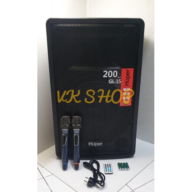 SPEAKER PORTABLE HUPER GL15 HUPER GL 15 NEW