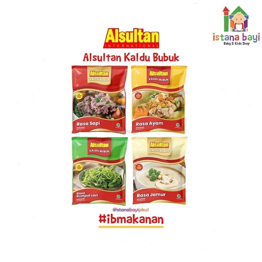 Kaldu Alsultan Non MSG - kaldu Makanan Mpasi bayi/Kaldu anak non MSG