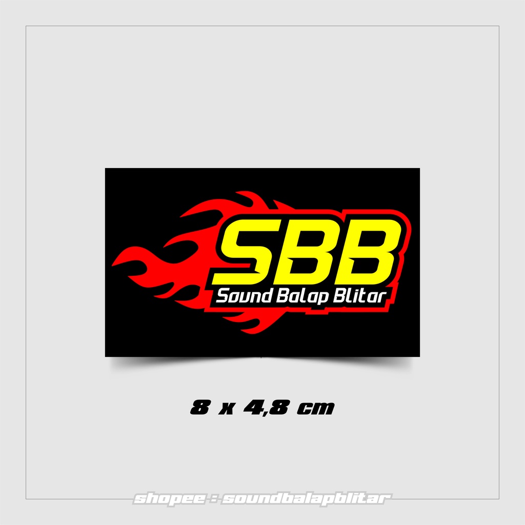 Stiker Sound System SBB Sound Balap Blitar Vynil Anti Air