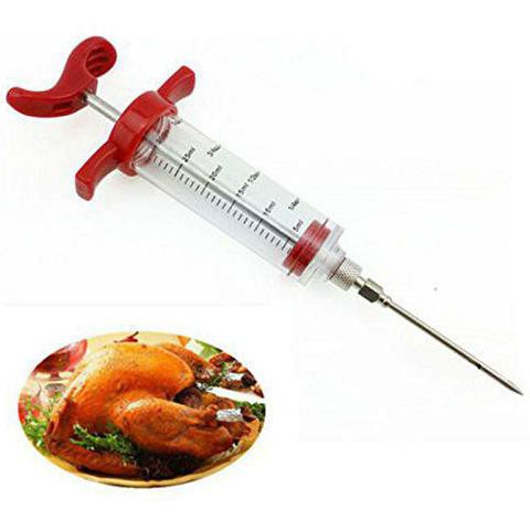 

READY COD Injektor Alat Suntik Bumbu Masak Masakan Marinade Daging BBQ - Red PROMO SPECIAL Kode 789