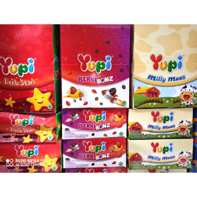 

YUPI box @24pcs Star / Berry Bonz / Milly Moos / Dino Land / Gummy Fang / Ice Cream/ Bear