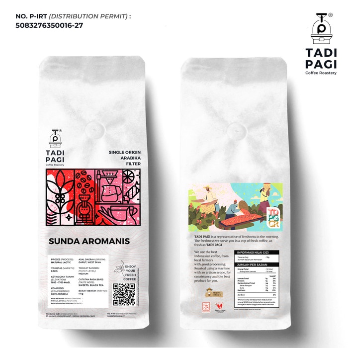 

Arabika Sunda Aromanis 200 gr Roast Bean Coffee Kopi Biji Matang