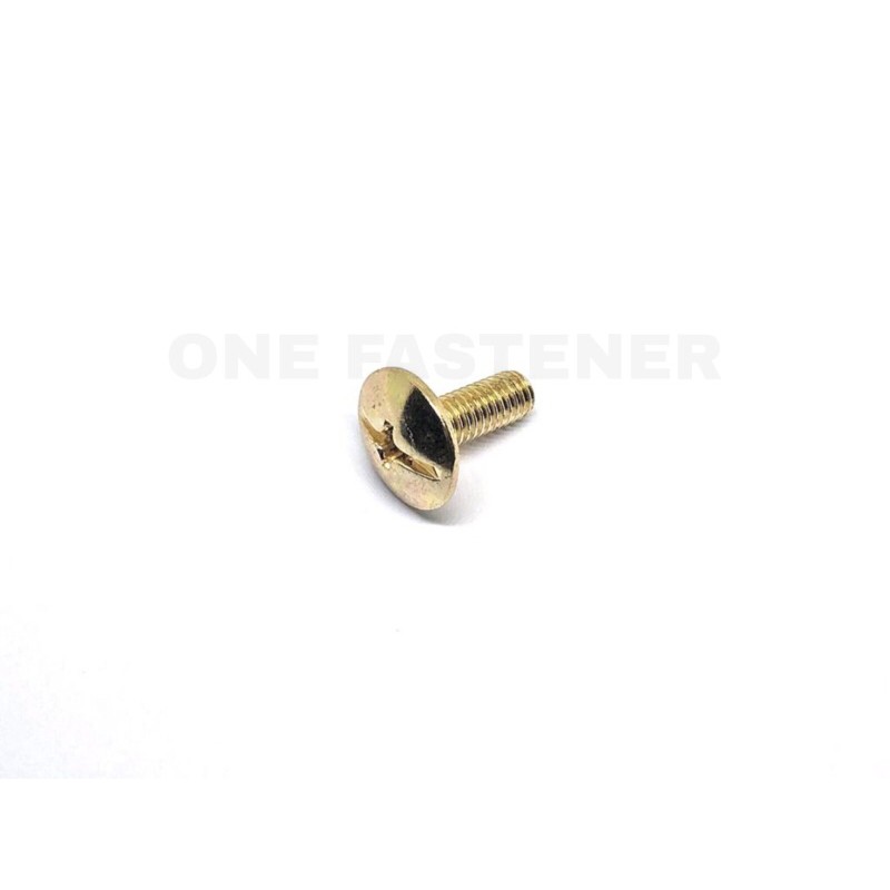 ( 50 Pcs ) b243 Baut Cover Body M6x16 GOLD grand 1.5cm Emas baut 10