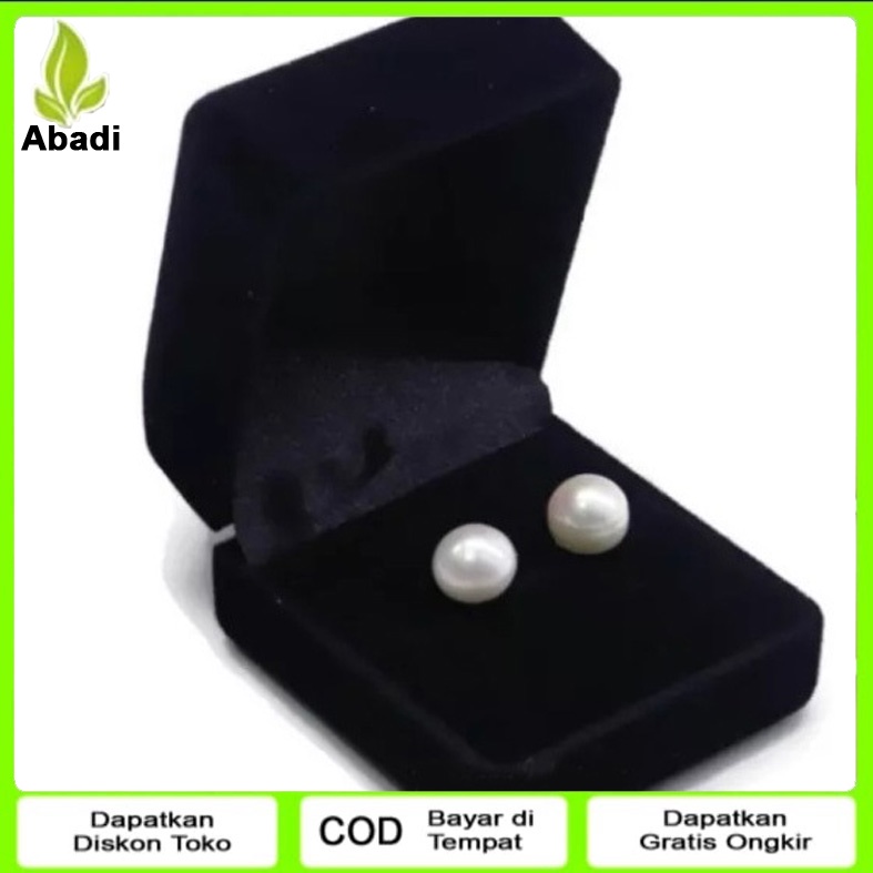 Anting Tusuk Titanium Gold Anti Karat Model Anting Giwang Mutiara Putih Cantik Perhiasan dewasa dan 