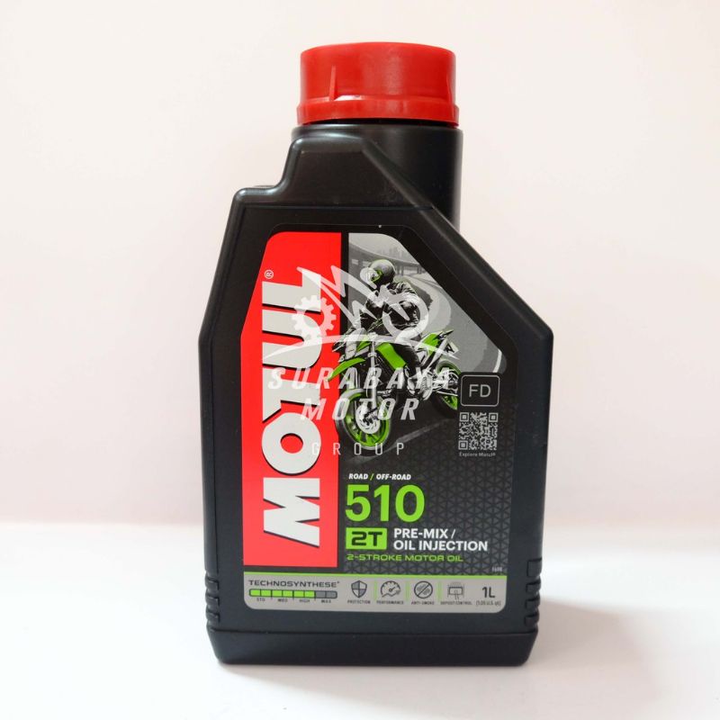 Oli Samping Motul 2T 510 Pre MIX Oil Injection FD 1000ML Kemasan BARU 1L