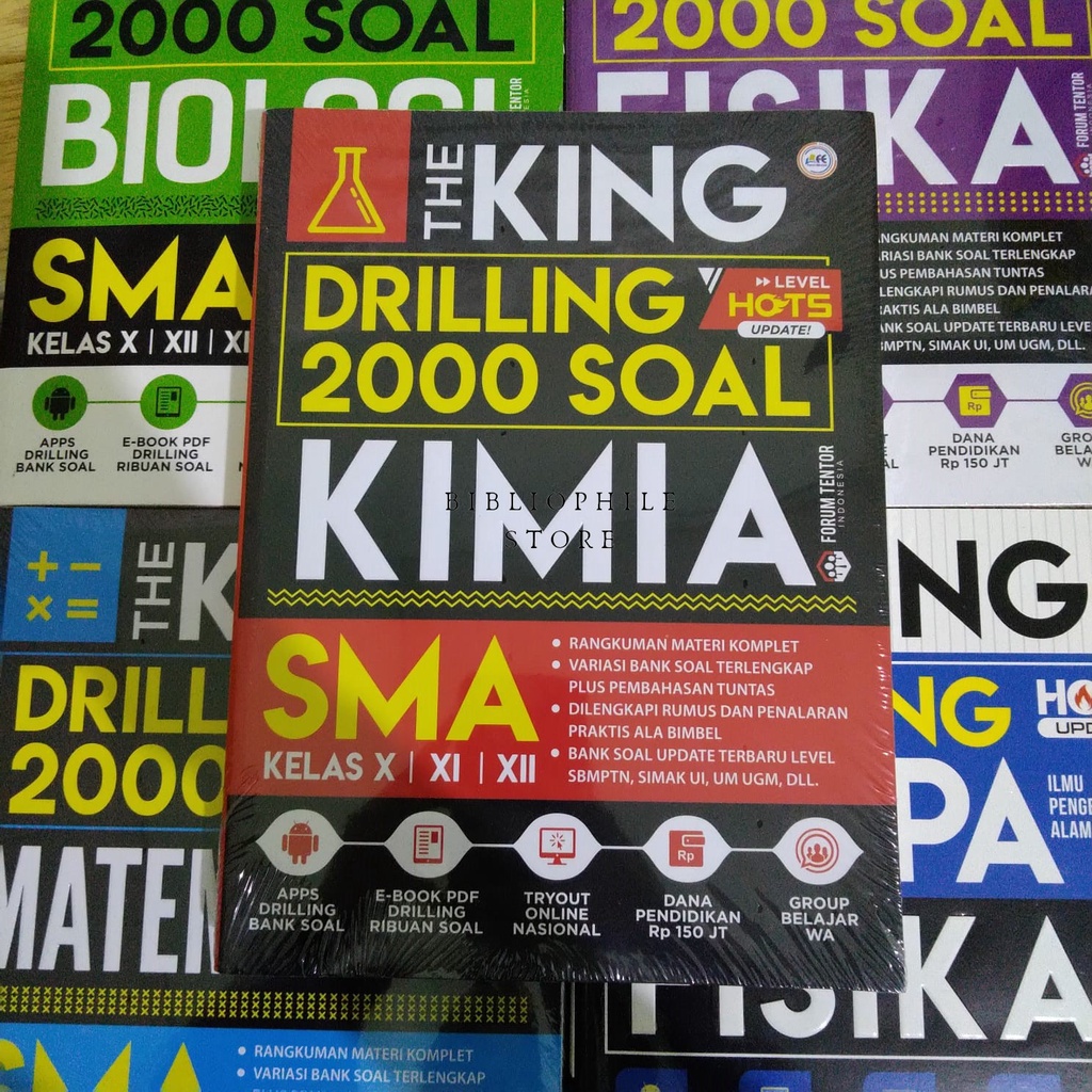 BUKU SMA THE KING DRILLING 2000 SOAL MATEMATIKA, KIMIA, FISIKA, BIOLOGI-3