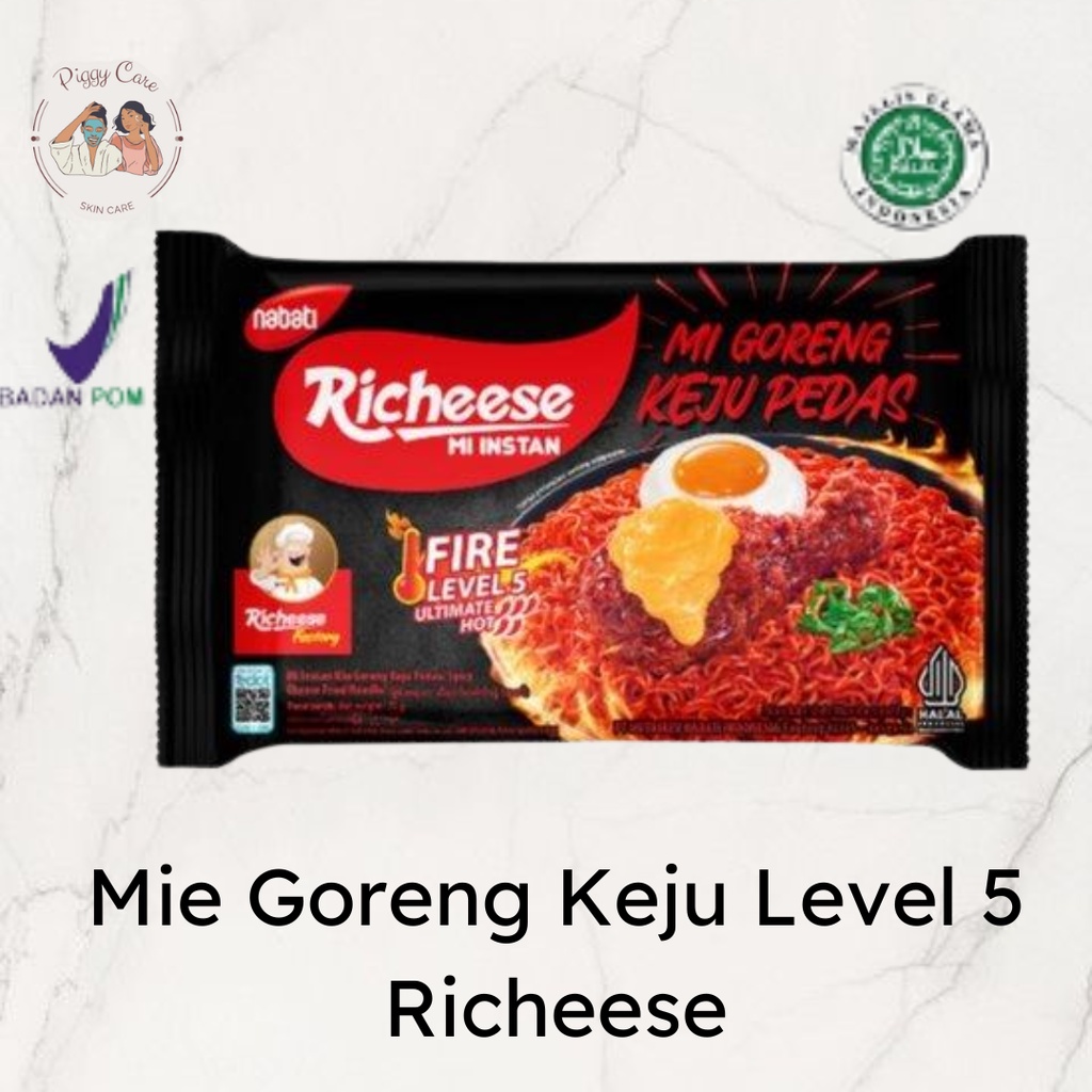 

RICHEESE MIE GORENG KEJU Level 5 Pedas Mie Instant Richeese lv 5